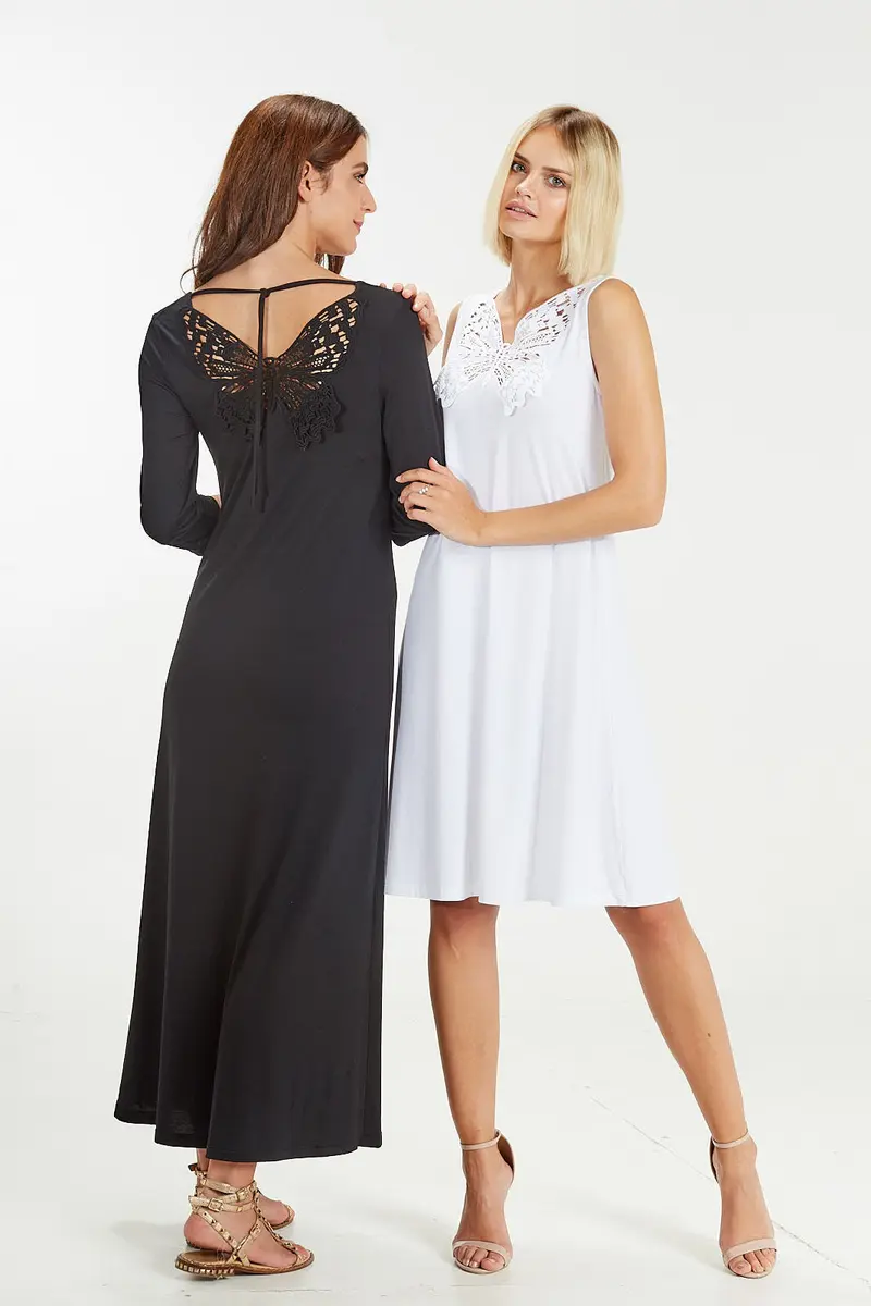 3/4 Sleeves Dress in modal 1381