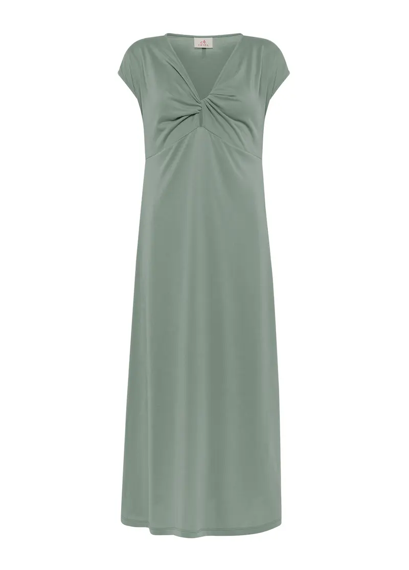 ABITO MEZZA MANICHETTA IN MODAL VERDE