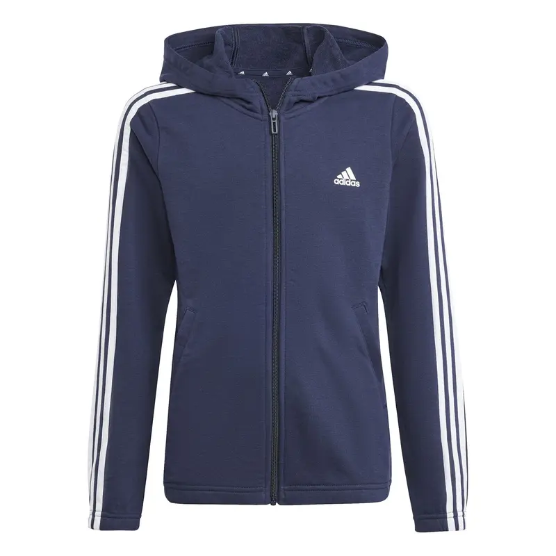 ADIDAS 3 STRIPES FULL ZIP HOODIE IB1667