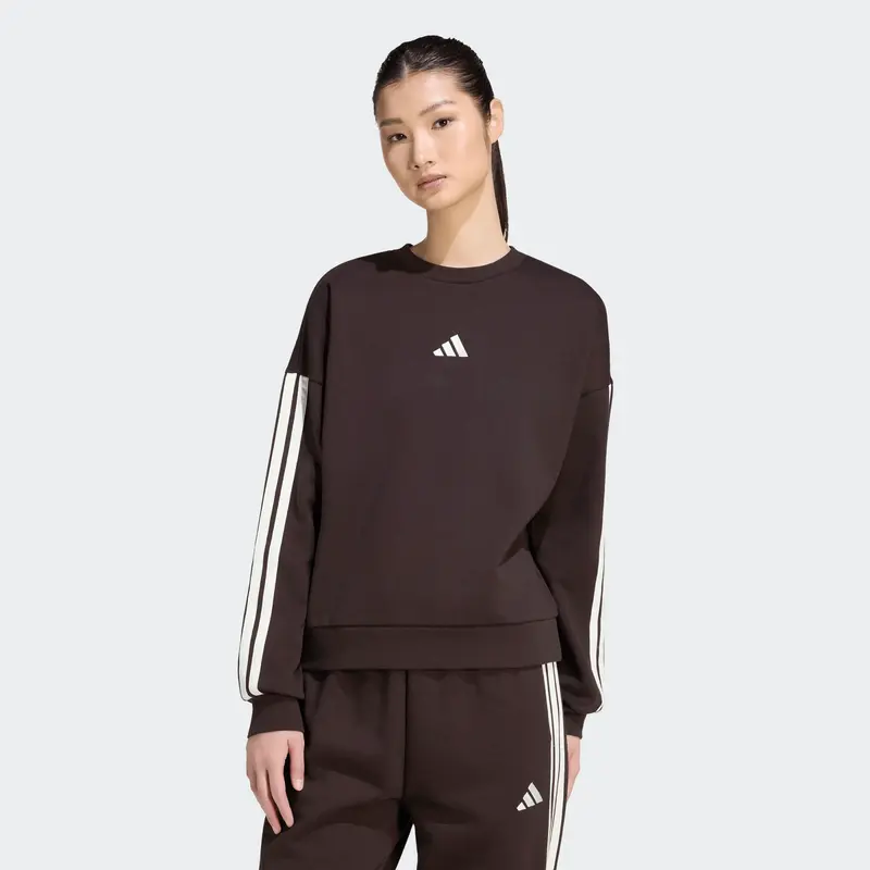 ADIDAS FELPA 3 STRISCE CON LOGO IN PETTO KX0788