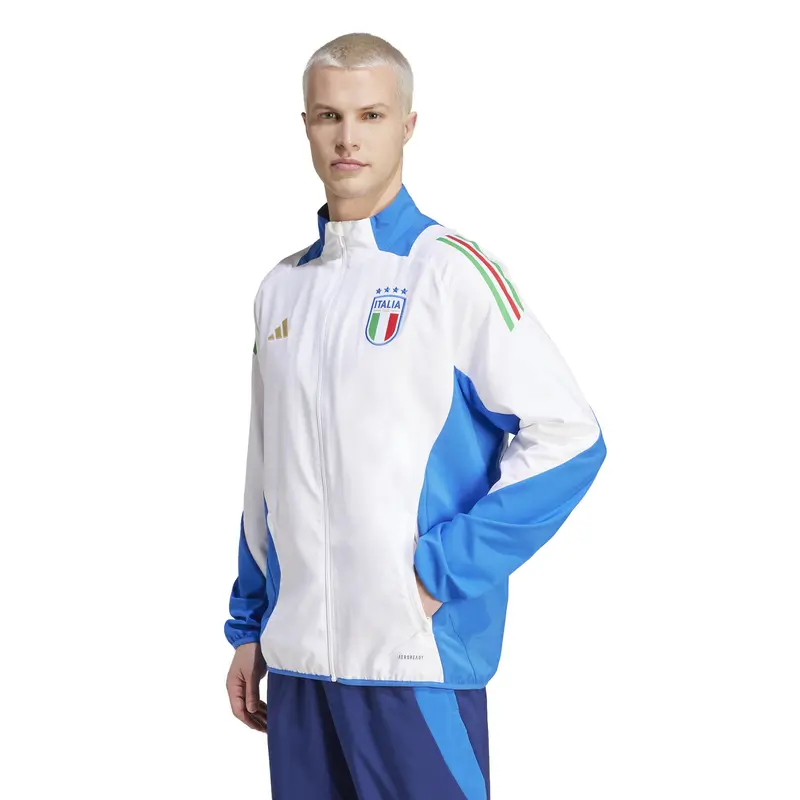 ADIDAS FELPA COMPETITION PRESENTATION JACKET FIGC NAZIONALE ITALIANA UOMO IQ2183