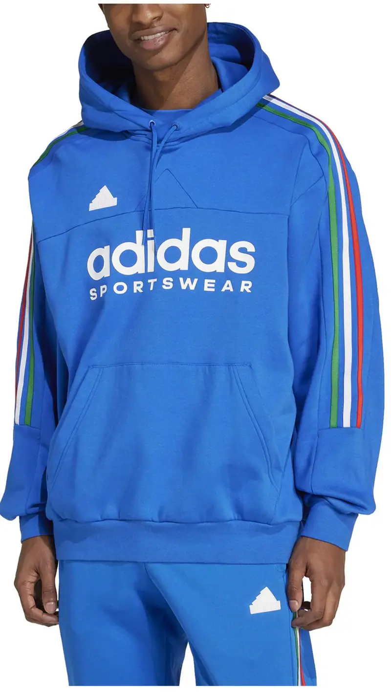 ADIDAS FELPA CON CAPPUCCIO E STAMPA ADIDAS UOMO IY4532