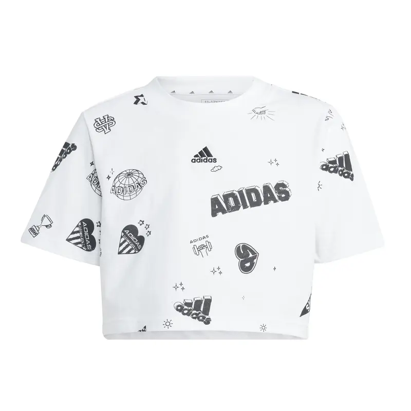 ADIDAS LOVE CROPPED T-SHIRT JR IA1581