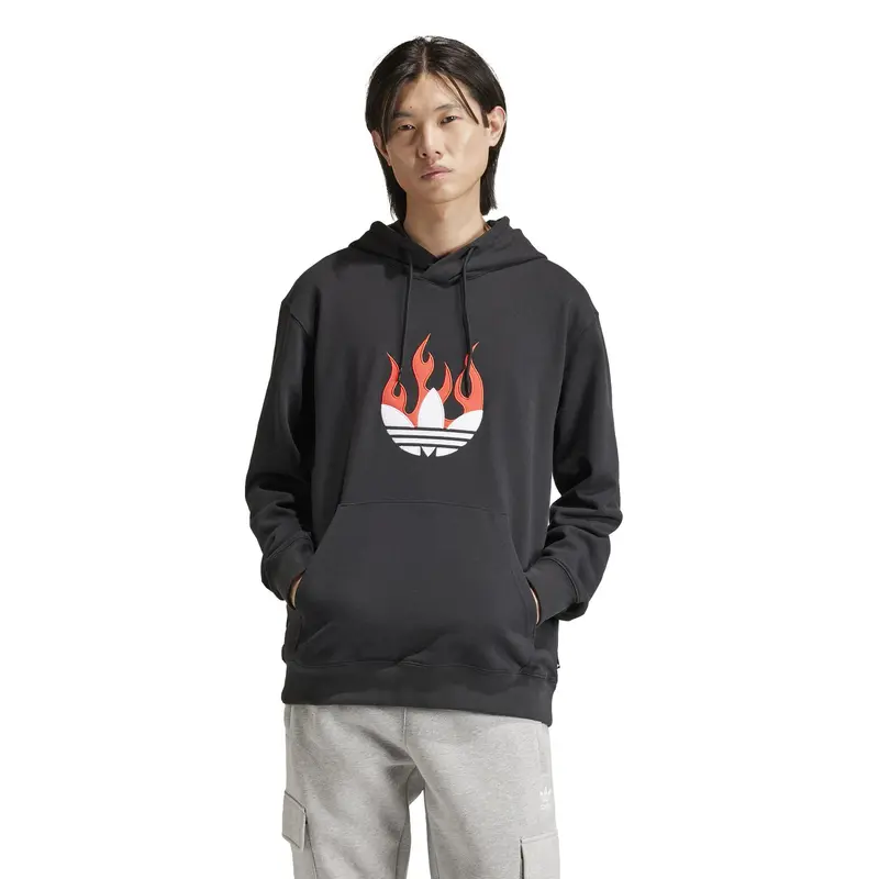 ADIDAS ORIGINALS FELPA CON CAPPUCCIO CON LOGO UOMO IS0208