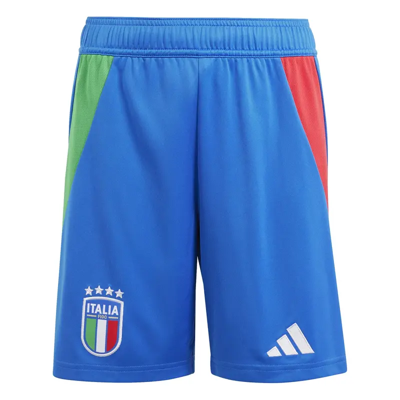 ADIDAS PANTALONCINI SPORTIVI ITALY 2024 AWAY FIGC NAZIONALE ITALIANA JR IQ0483