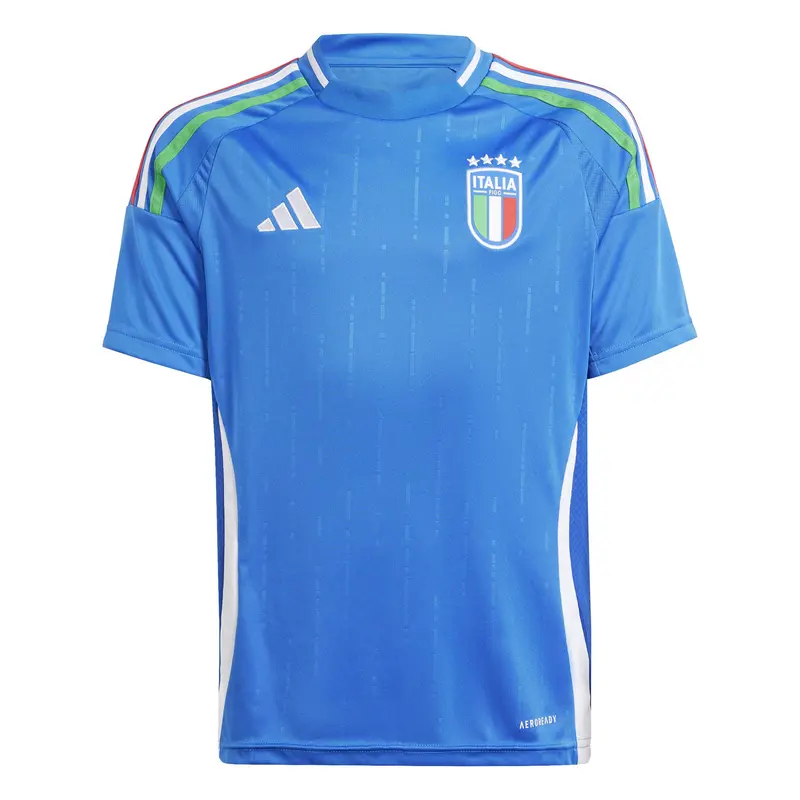 ADIDAS T-SHIRT ITALY 2024 HOME JERSEY FIGC NAZIONALE ITALIANA JR IQ0496