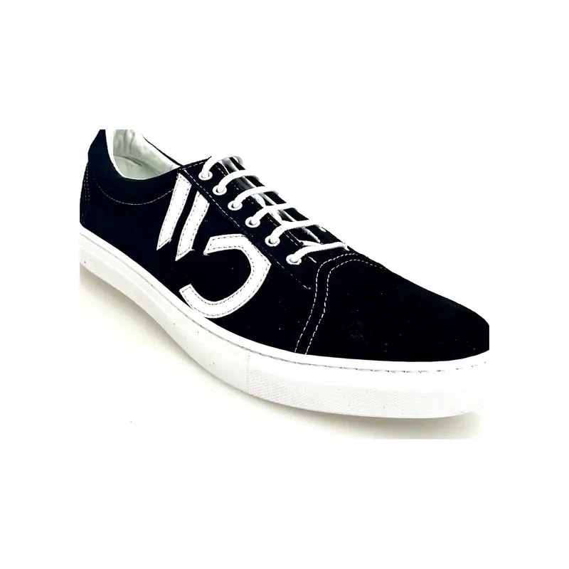 ALBIR Absolute - SNEAKER URBANKIZ EXTRACONFORT FLEX TESSUTO NERO ABBINATO A CUCITURE BIANCHE CON CASSETTA IN RESINA DI GOMMINA BIANCA FLEX - Salsa