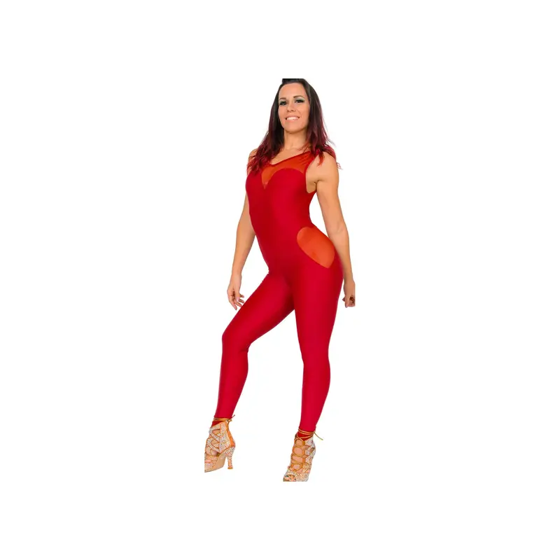ANDREA Granada (Bordò) - Jumpsuit in Microfibra Bielastica Traspirante Modellante Contenitiva Conteinment colore Bordeaux