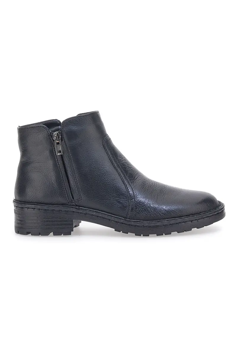 Ankle Boots in Vera Pelle Pittarello 379063 Neri