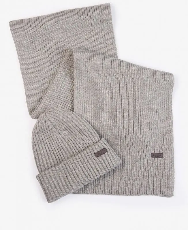 BARBOUR CCRIMDON BEANIE & SCARF MGS0019 GY31