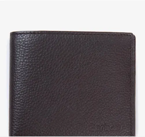 BARBOUR M AMBLE LEATHER BILLFOLD WALLET MLG0007 BR71
