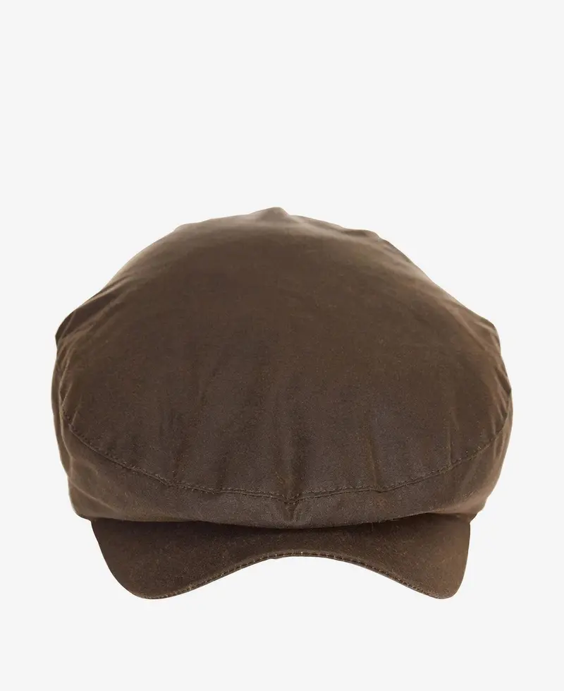 BARBOUR M CHEVIOT WAX FLAT CAP MHA0294 OL11