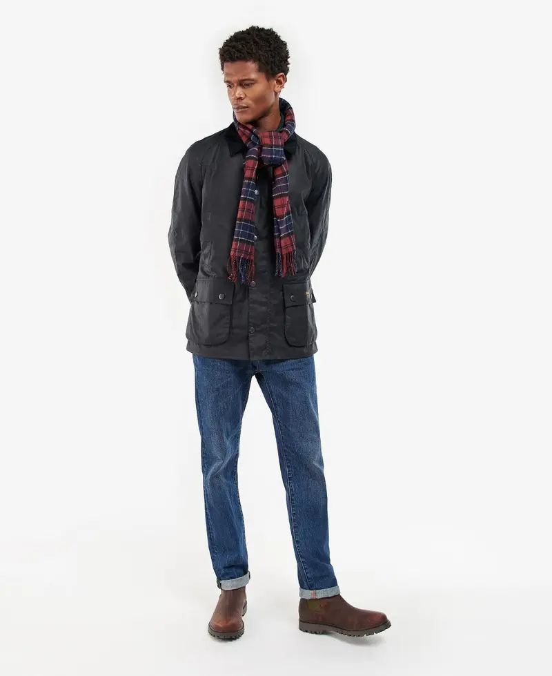 BARBOUR M TARTAN LAMBSWOOL SCARF USC0001 TN21
