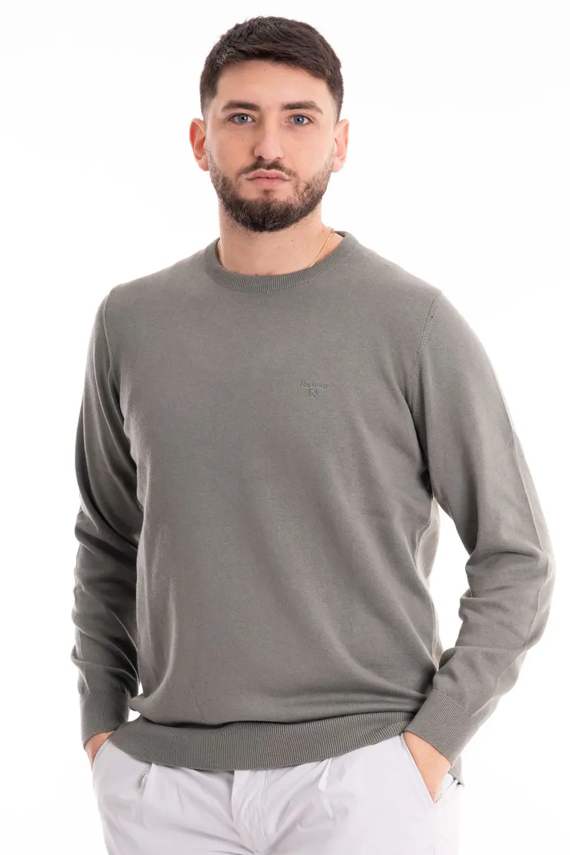 BARBOUR MAGLIONE PIMA COTTON CREW KNITWEAR UOMO MKN0932 GN49