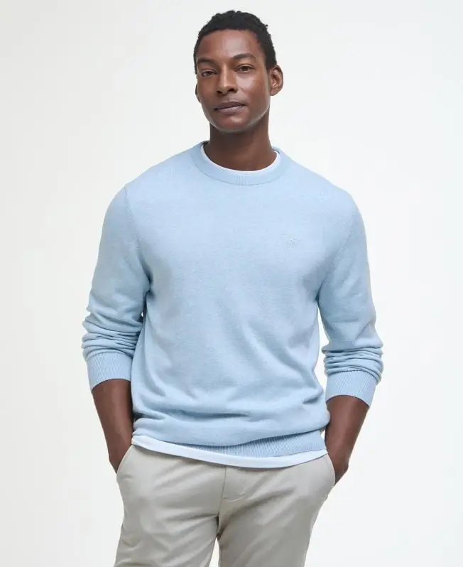 BARBOUR MAGLIONE PIMA IN COTONE UOMO MKN0932 BU61