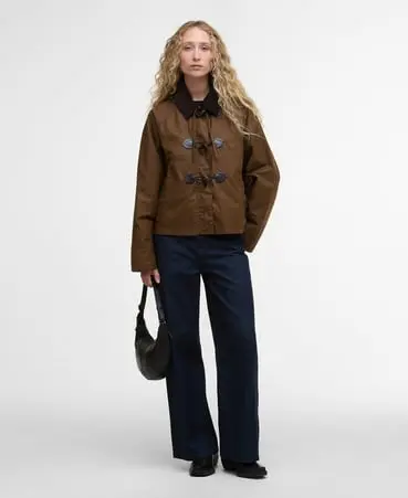 BARBOUR MYRA DUFFLE GIUBBOTTO CERATO TARTAN DONNA LWX1489 BR31