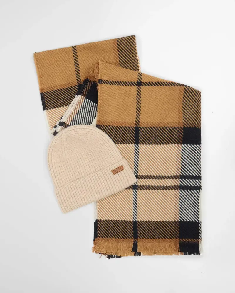 BARBOUR PENDLE SET CAPPELLO + SCIARPA LGS0094 BR52
