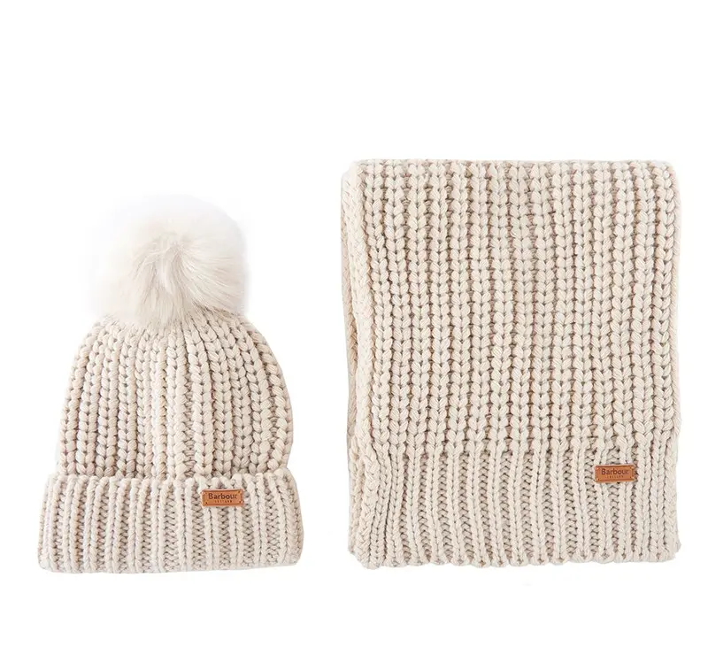 BARBOUR SALTBURN BEANIE & SCARF SET LGS0023
