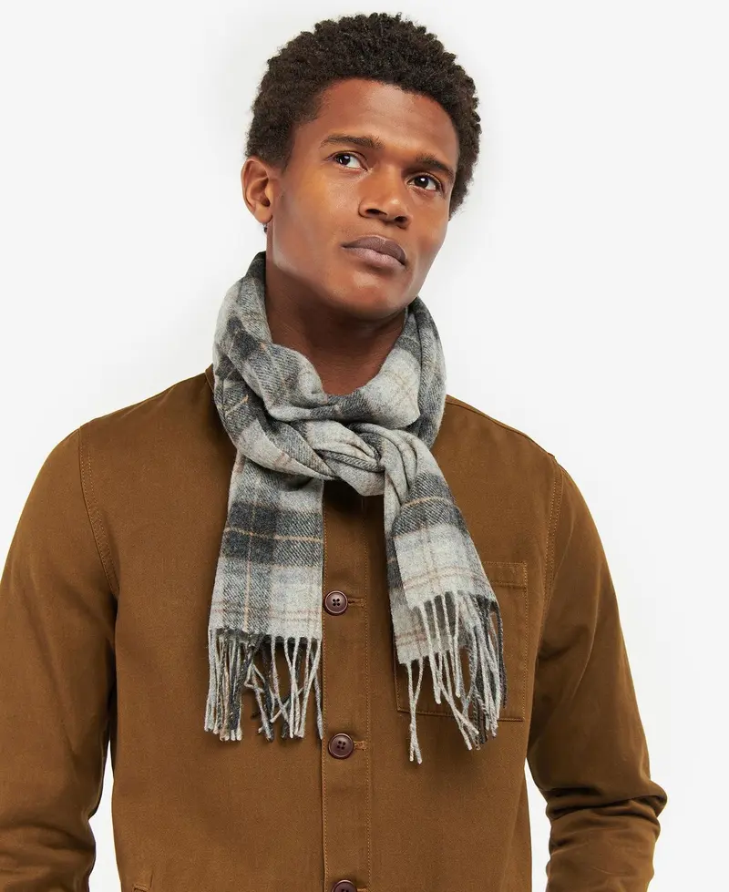 BARBOUR TARTAN LAMBSWOOL SCARF USC0001 TN86
