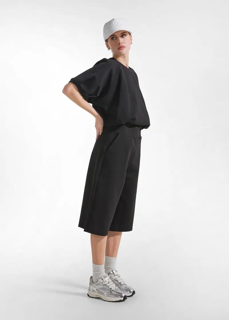 BERMUDA IN SCUBA SPORTIVO NERO