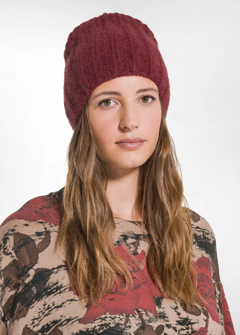 BERRETTO IN MISTO ALPACA ROSSO