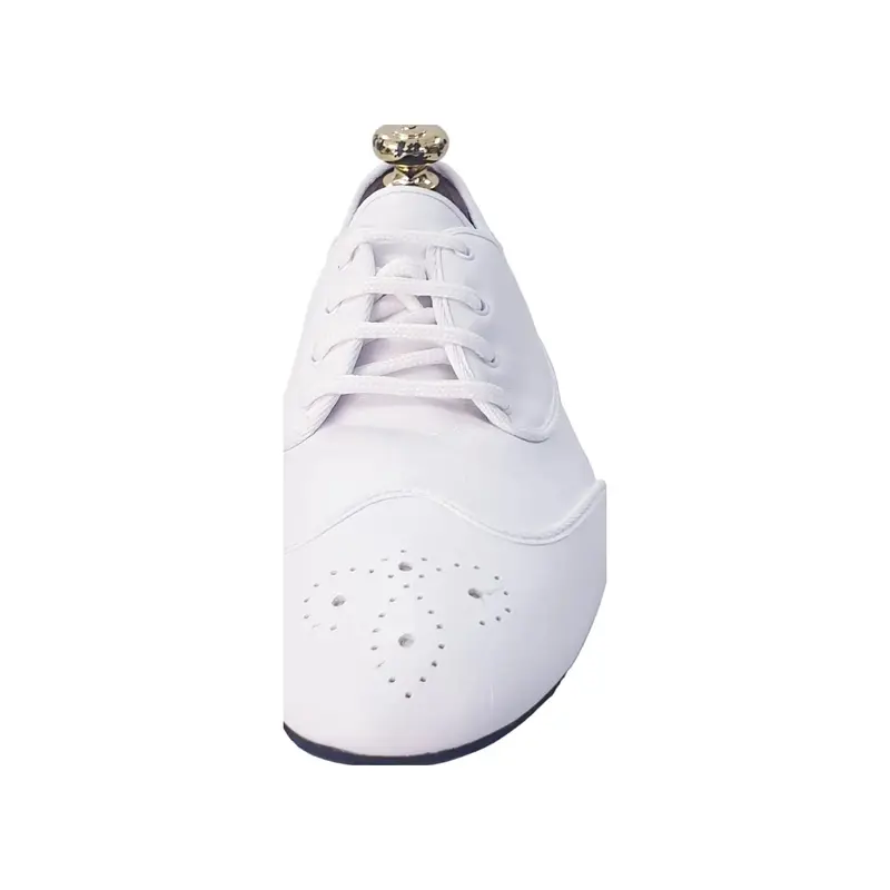 Billie Pearl White - Scarpa Jazz Plus in Pelle Bianca Profilo Bianco - Salsa