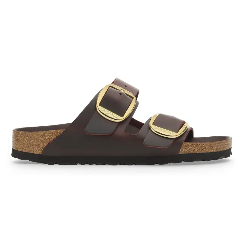 BIRKENSTOCK SANDALO ARIZONA CON  FIBIA GRANDE IN PELLE OLEATA DONNA 1027988