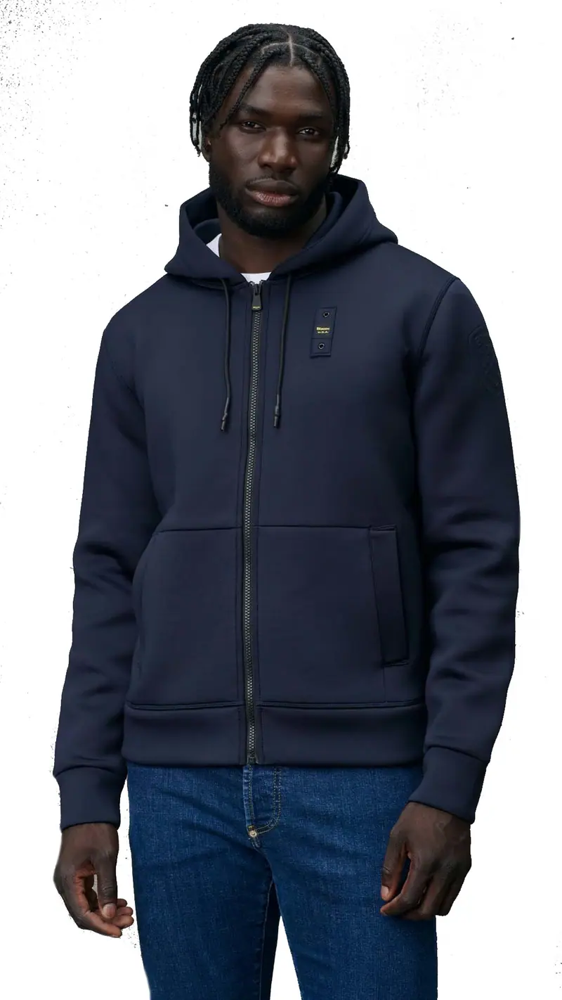 BLAUER FELPA COLBY CON CAPPUCCIO UOMO BLUF02325 004745 888