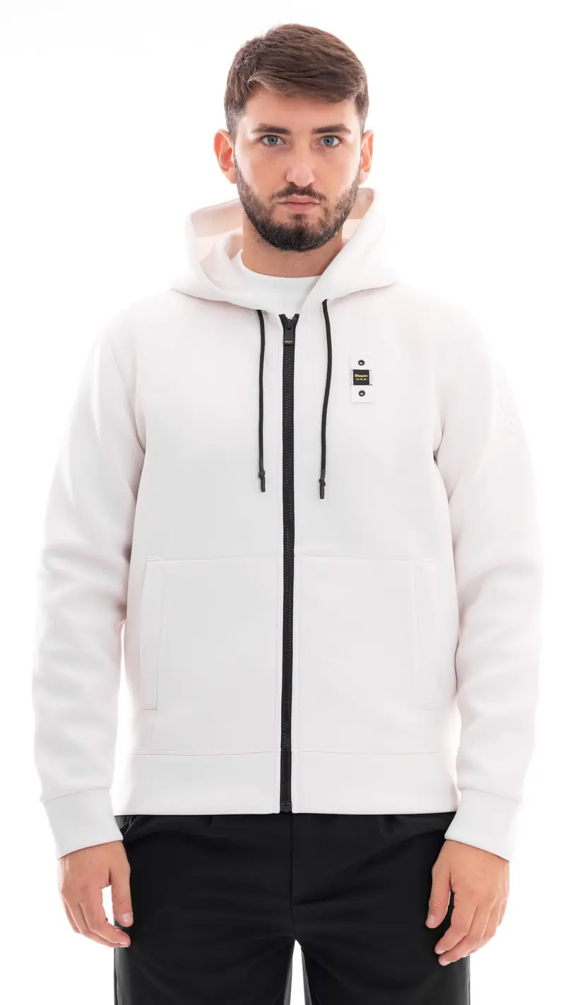 BLAUER FELPA COLBY IN TESSUTO TECNICO CON CAPPUCCIO UOMO BLUF02325 004745 129