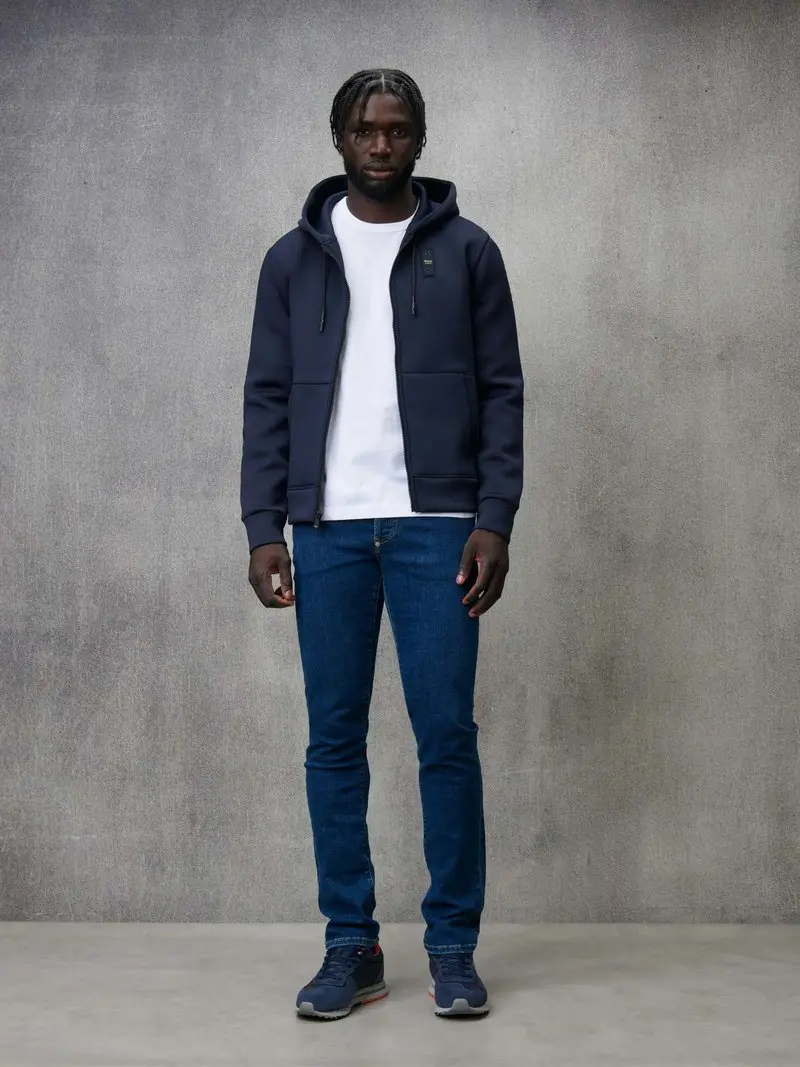BLAUER FEPLA COLBY CON ZIP E CAPPUCCIO UOMO BLUF02093 004745 888