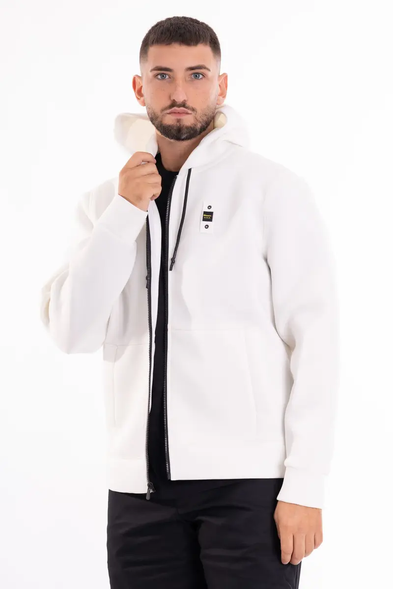 BLAUER M FELPA APERTA CON CAPPUCCIO BLUF02112 004745 112