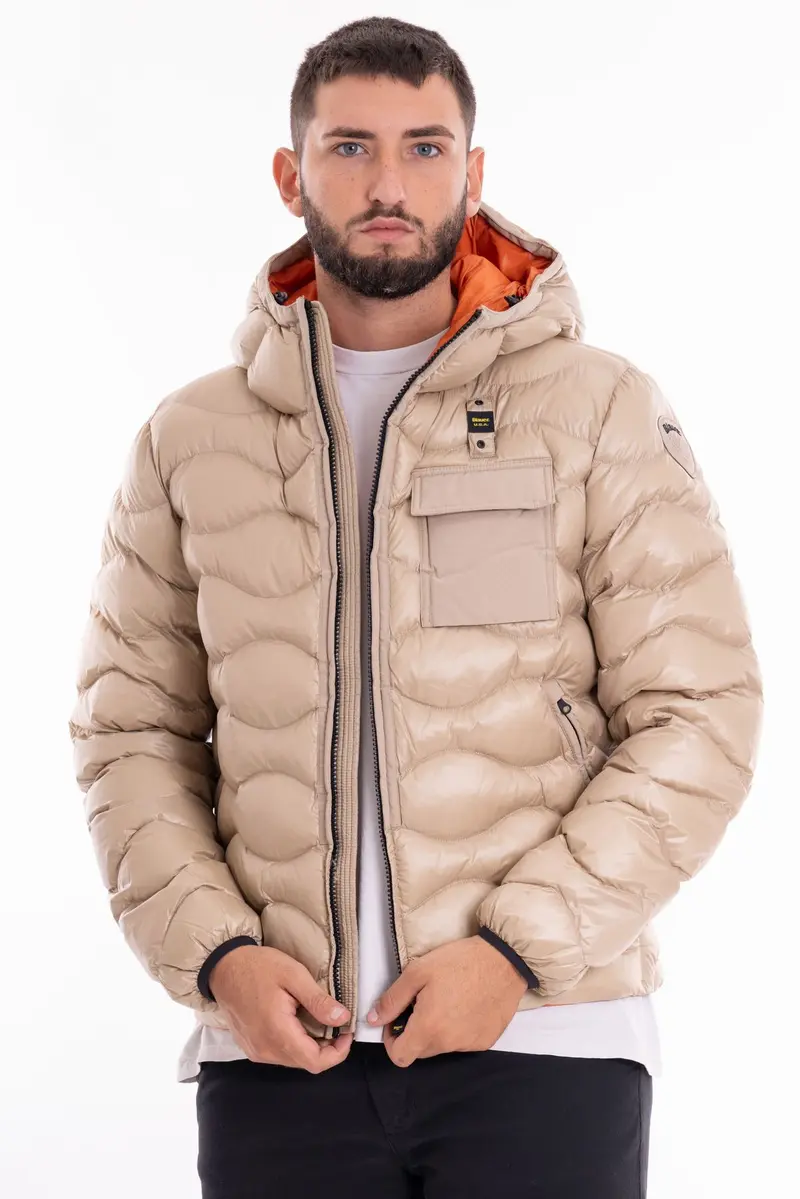 BLAUER M GIUBOTTO CORTO IMBOTTITO DI OVATTA INTERNO COLOR CREMA DI ZUCCA BLUC02084 005958 320CZ