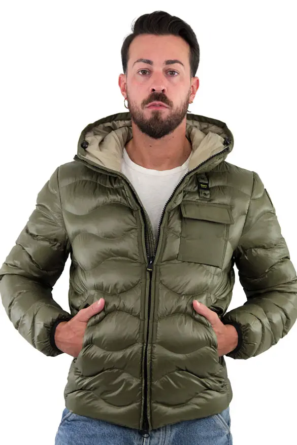 BLAUER M GIUBOTTO CORTO IMBOTTITO DI OVATTA INTERNO COLOR VERDE SCURO BLUC02084 005958 659TT