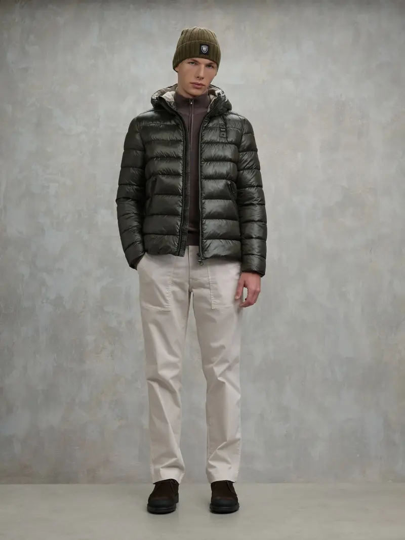 BLAUER PIUMINO ADAMS CON CAPPUCCIO UOMO BLUC02079 005958 678EI