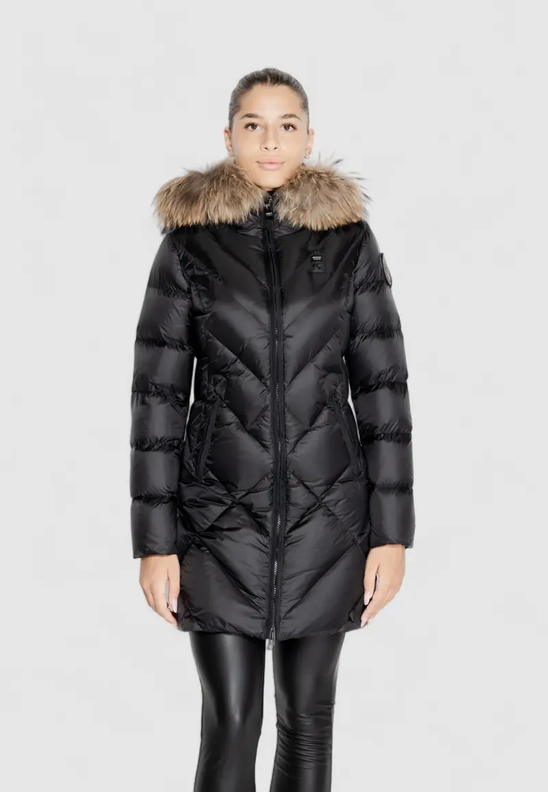 BLAUER PIUMINO ALTHEA LUNGO CON PELLICCIA DONNA BLDK03052 006047 999CB