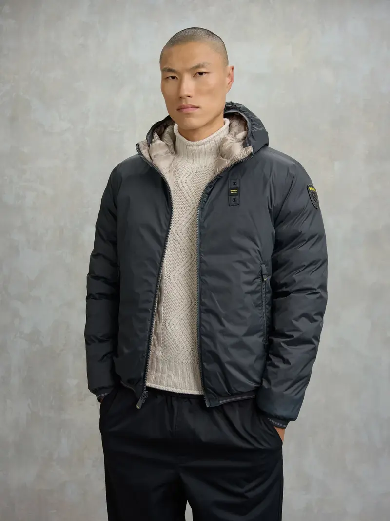 BLAUER PIUMINO DONALD CON CAPPUCCIO UOMO BLUC06141 007286 978EI
