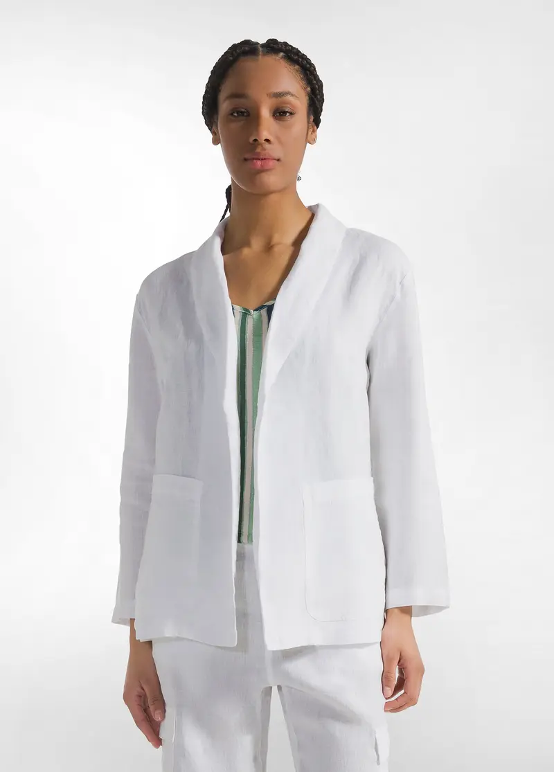 BLAZER IN LINO BIANCO