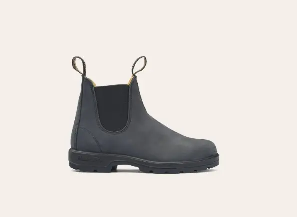 BLUNDSTONE 587 RUSTIC BLACK LEATHER 587