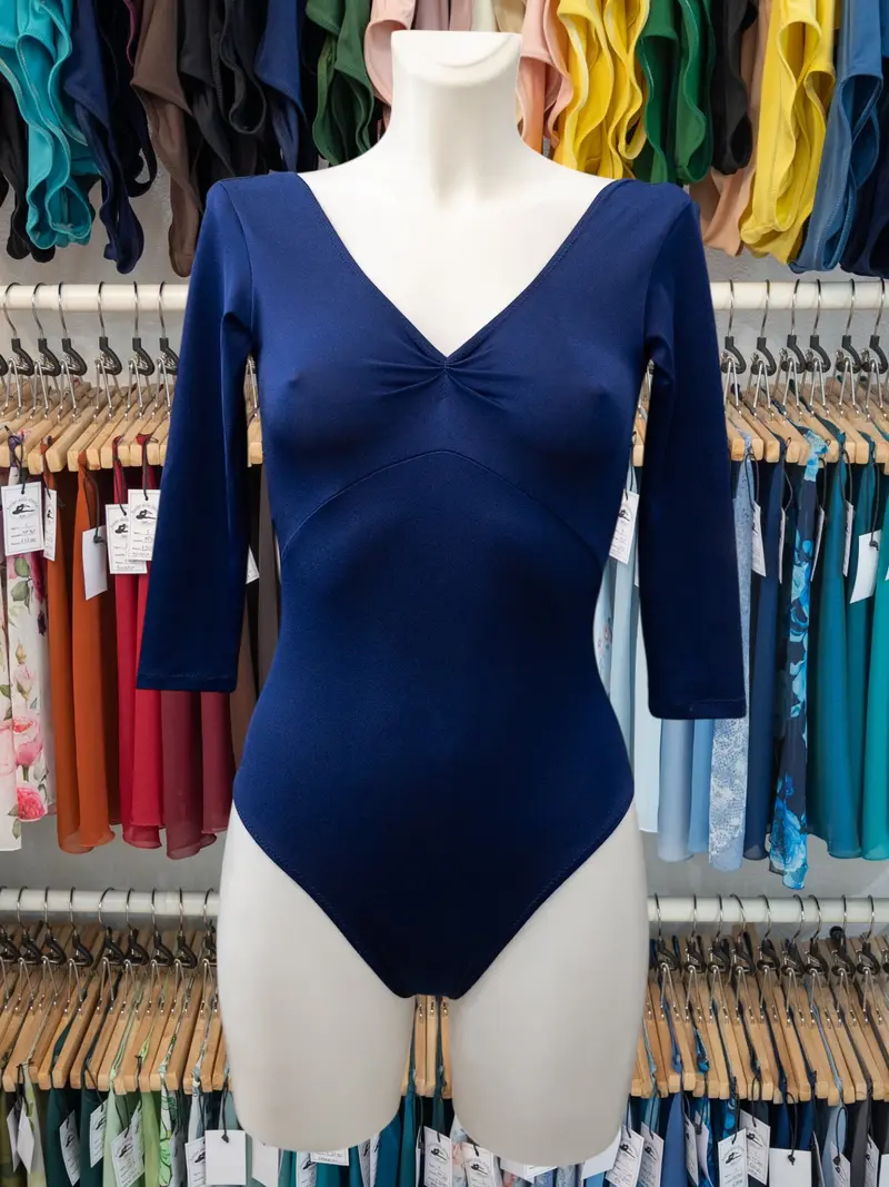 Body a Manica a 3/4 Blu MP165