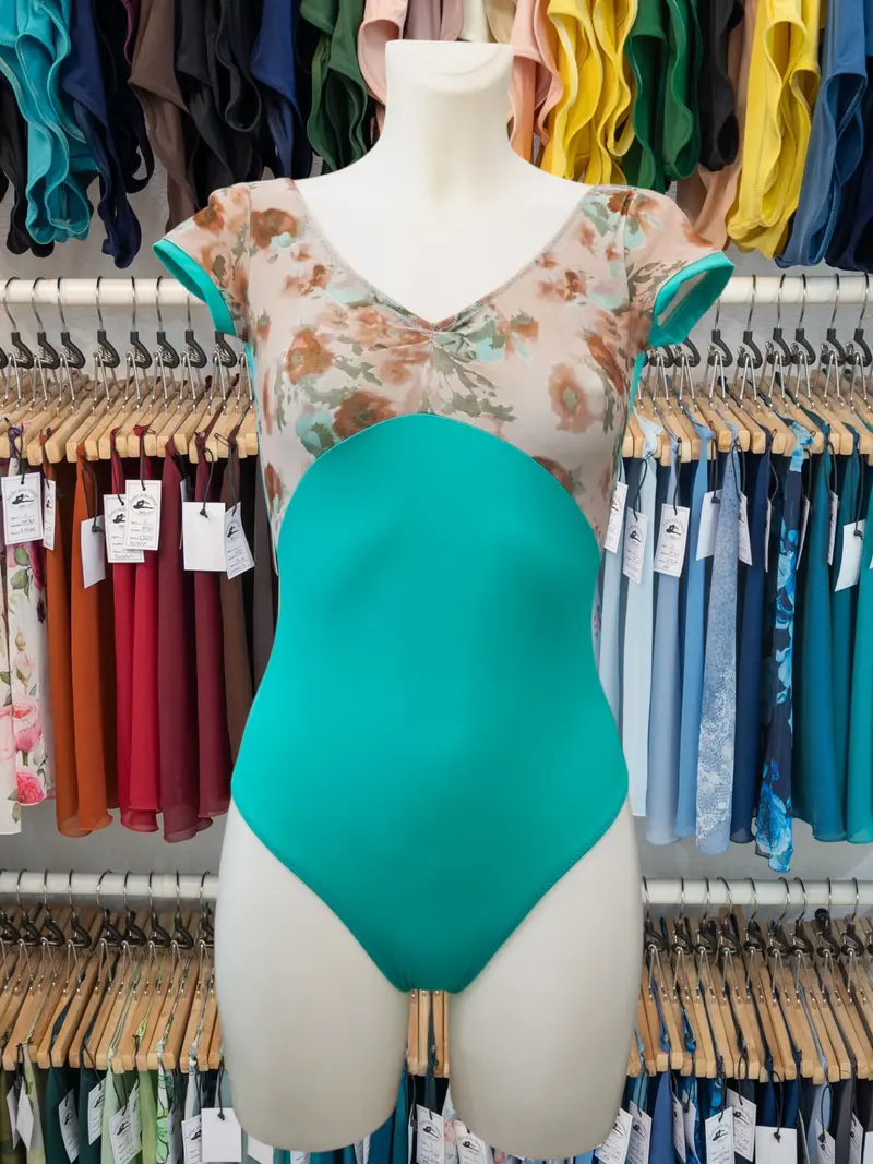 Body a Manica ad Aletta Verde Acqua MP151
