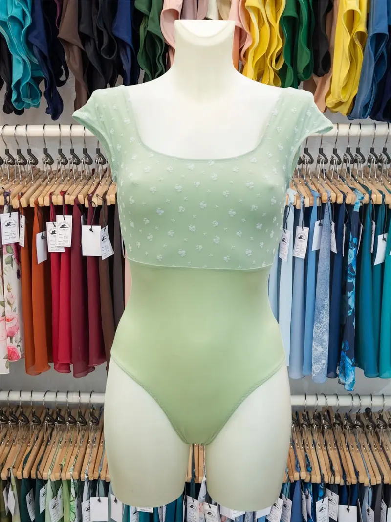 Body a Manica ad Aletta Verde Mela MP787