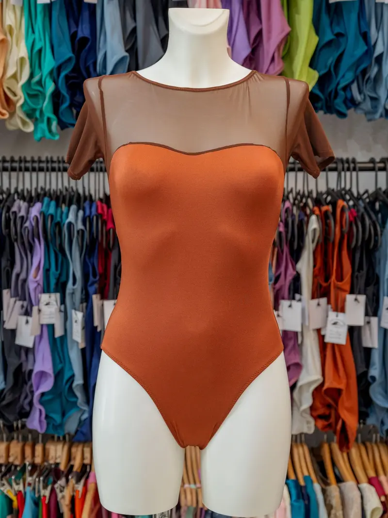 Body a Manica Corta Ruggine MP799