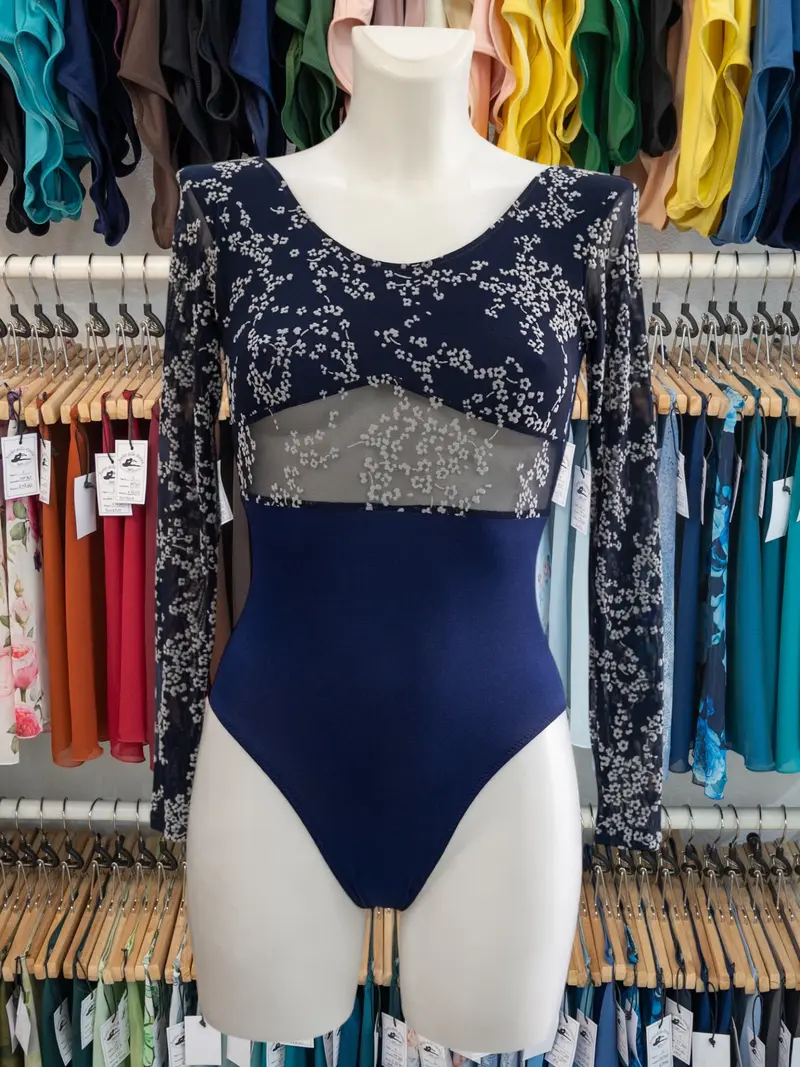 Body a Manica Lunga Blu MP783