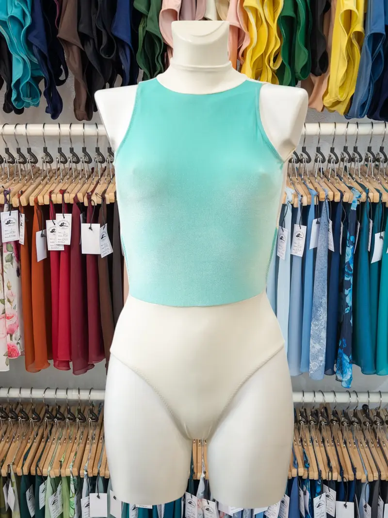 Body con Collo Alto Celeste MP160