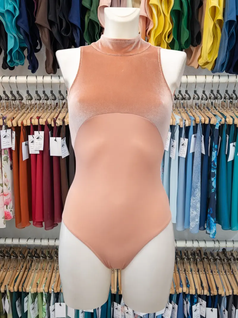 Body con Collo Alto Rosa MP218