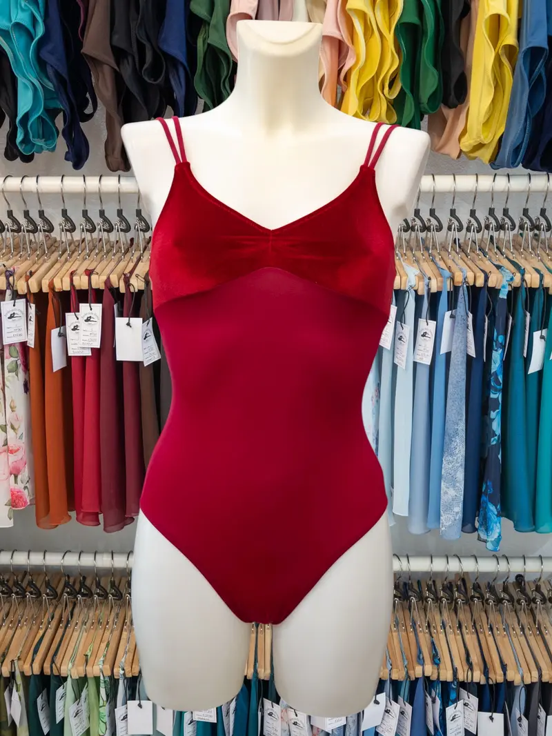Body con Spalline Sottili Bordeaux MP201