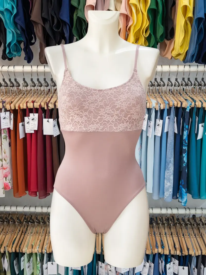 Body con Spalline Sottili Malva Chiaro MP640