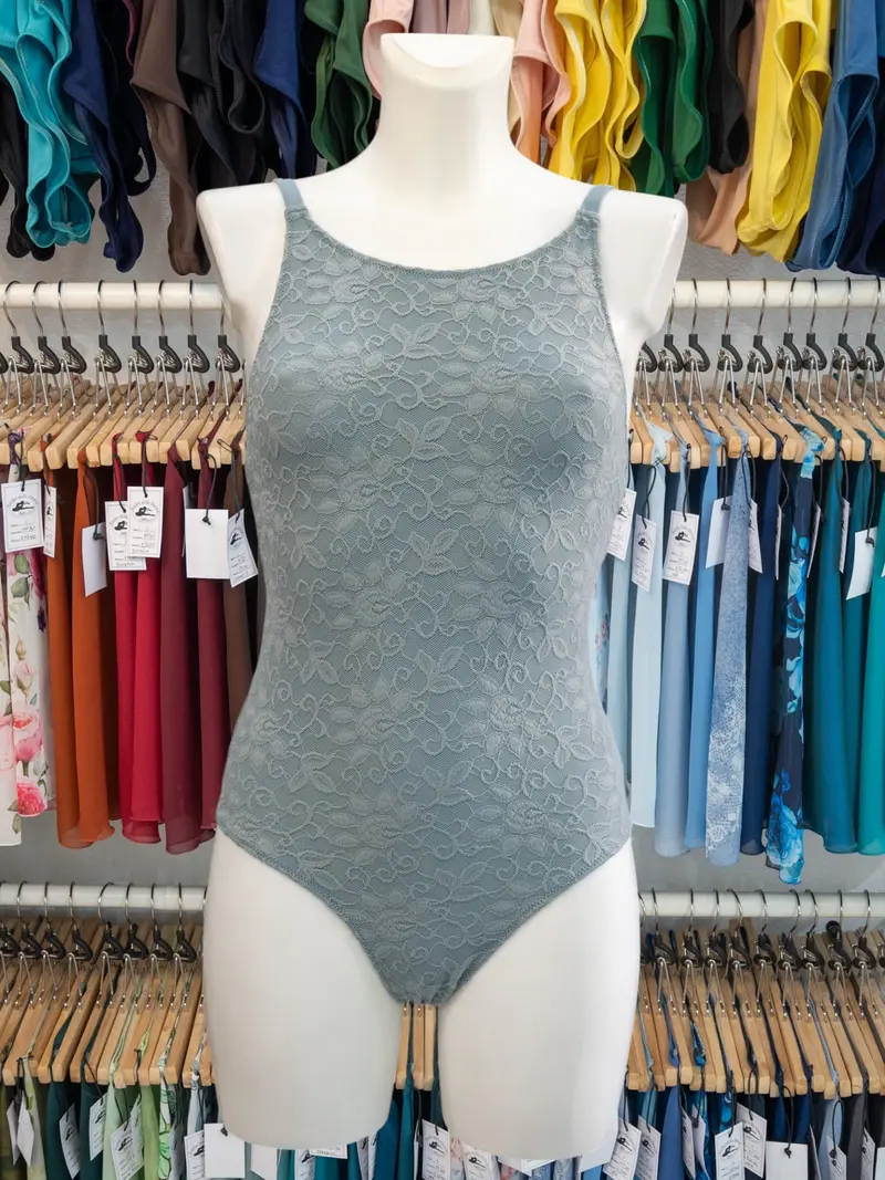 Body con Spalline Sottili Nebbia MP698