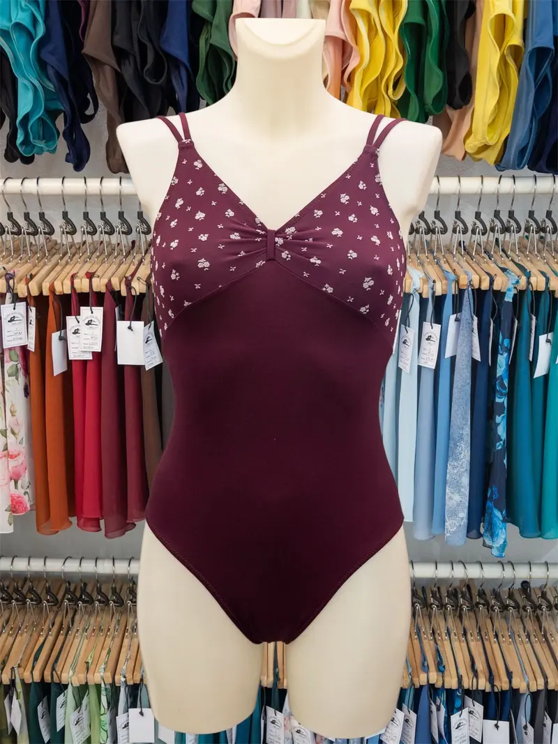 Body con Spalline Sottili Prugna MP701