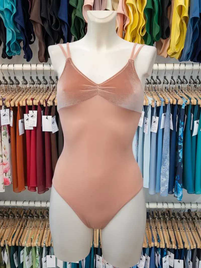 Body con Spalline Sottili Rosa MP201